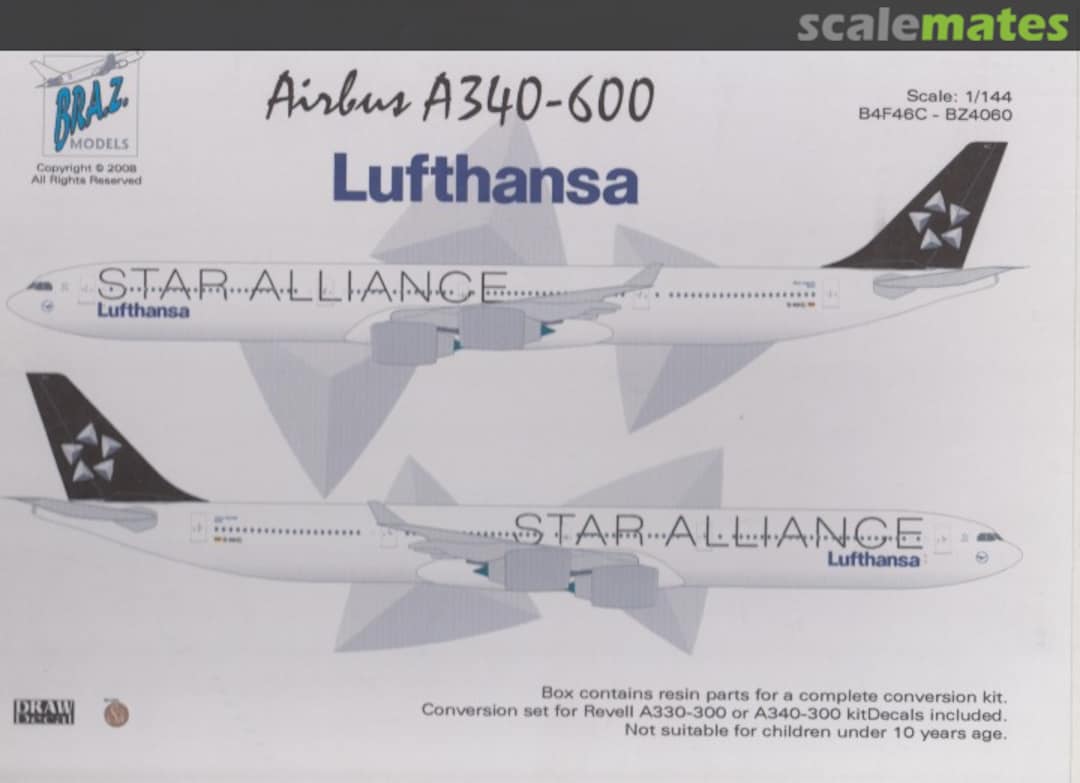 Boxart Airbus A340-642 BZ4060 Bra.Z Models Boxart Airbus A340-642 BZ4060 Bra.Z Models