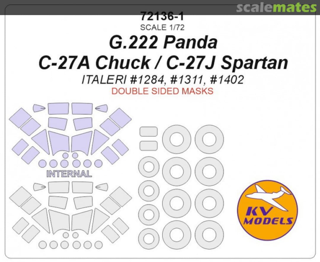 Boxart G.222 Panda / C-27A Chuck / C-27J Spartan 72136-1 KV Models Boxart G.222 Panda / C-27A Chuck / C-27J Spartan 72136-1 KV Models