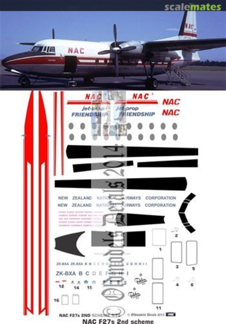 Boxart NAC F27 2nd scheme OMD0104 Oldmodels Decals Boxart NAC F27 2nd scheme OMD0104 Oldmodels Decals