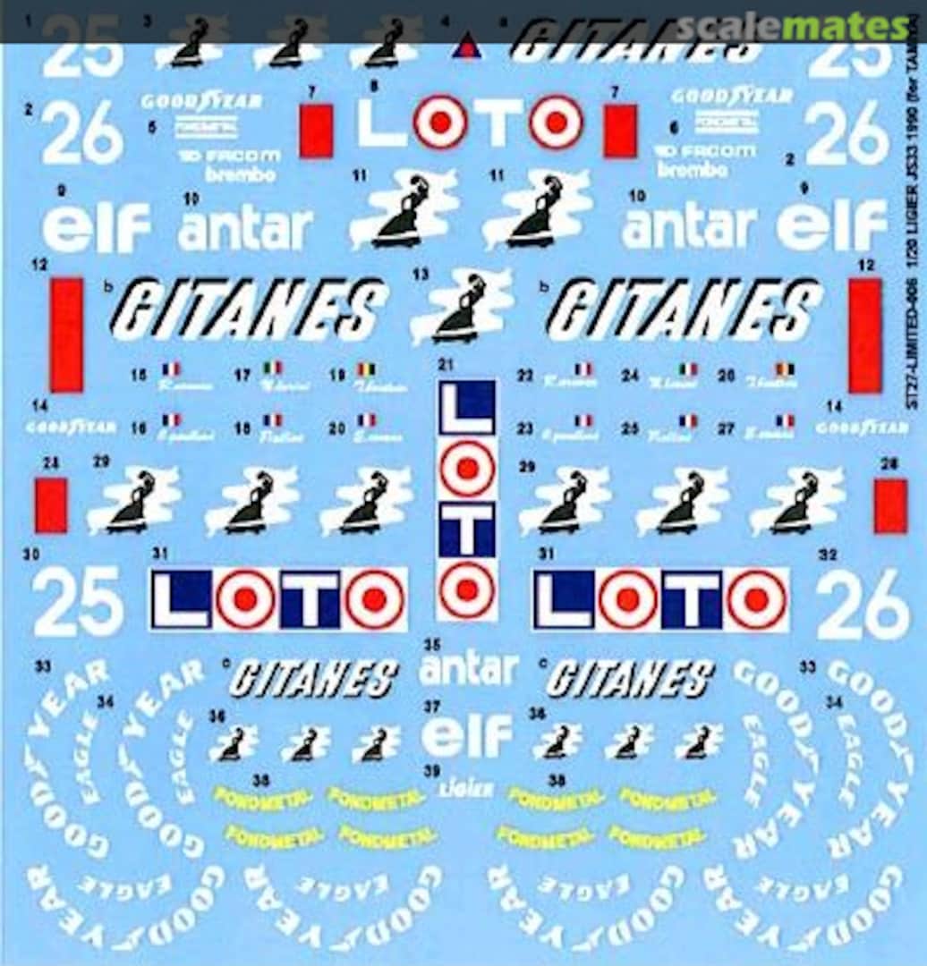 Boxart Ligier JS33 ST27-LIMITED-006 Studio27 Boxart Ligier JS33 ST27-LIMITED-006 Studio27