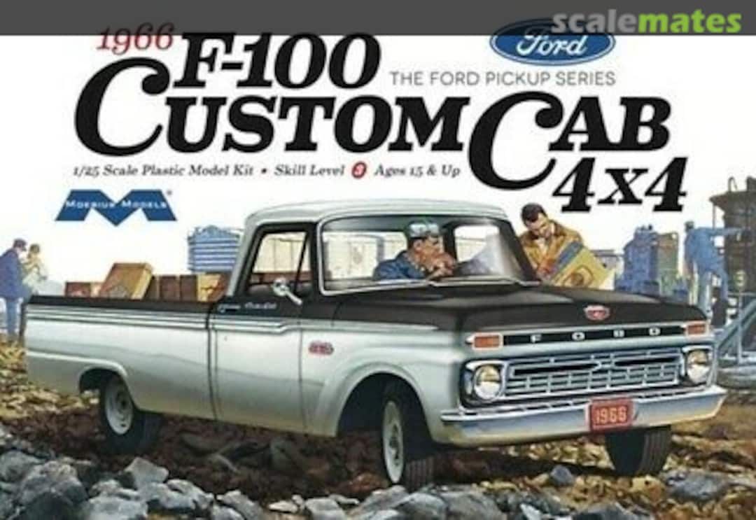 Boxart 1966 Ford F-100 Custom Cab 4x4 1236 Moebius Models Boxart 1966 Ford F-100 Custom Cab 4x4 1236 Moebius Models