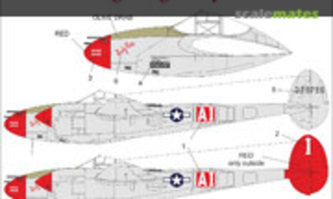 1:32 P-38L-15-LO Lightning “Judy Ann” (UpRise Decal UR3251) UR3251