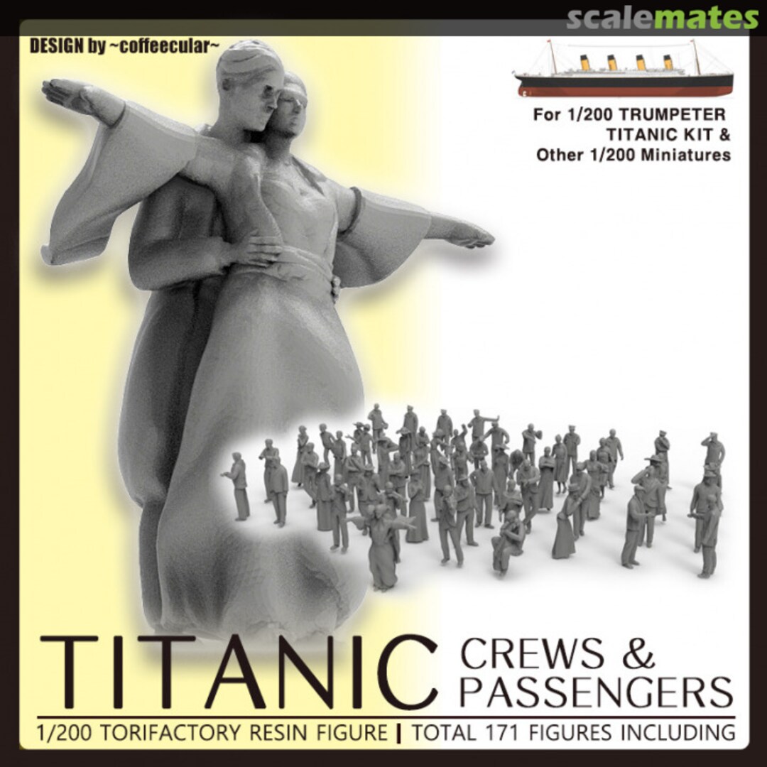 Boxart Titanic Crews and Passengers for 1/200 Trumpeter Titanic FS-01 Tori Factory Boxart Titanic Crews and Passengers for 1/200 Trumpeter Titanic FS-01 Tori Factory