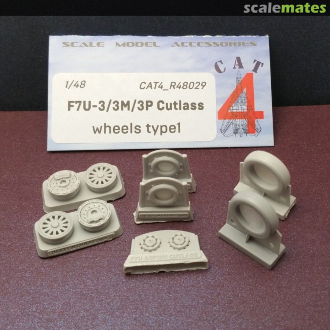 Boxart F7U-3/3M/3P Cutlass -Wheels Type 1 CAT4_R48029 CAT4