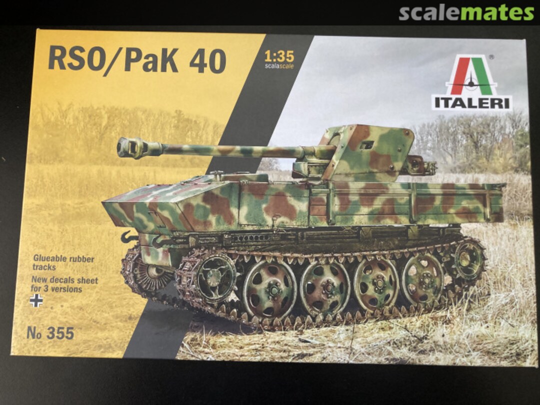 Boxart RSO with PAK 40 355 Italeri Boxart RSO with PAK 40 355 Italeri
