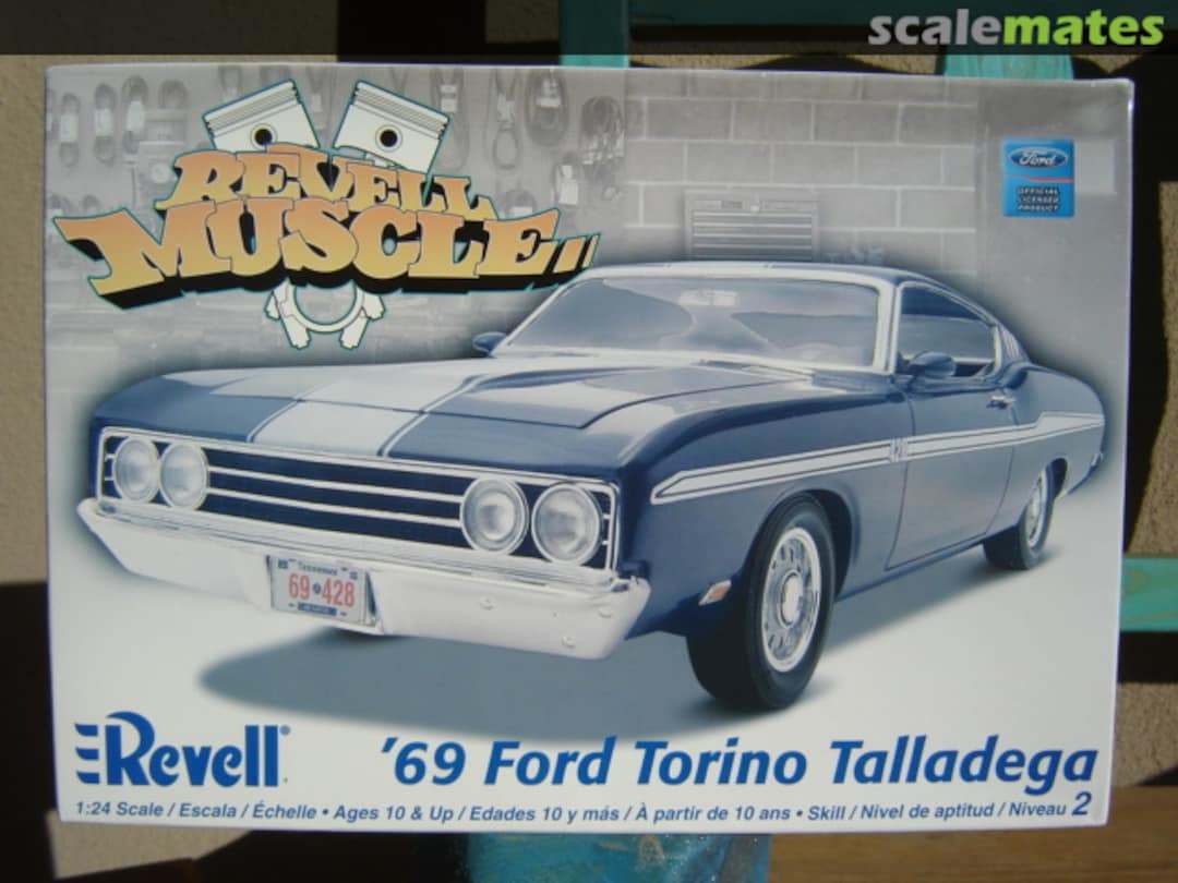 Boxart '69 Ford Torino Talladega 85-2080 Revell