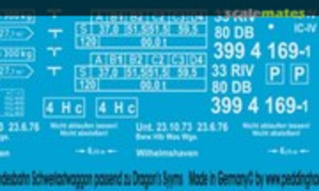 1:35 Bundesbahntieflader für Leopard Kampfpanzer (Peddinghaus-Decals EP 1390) EP 1390