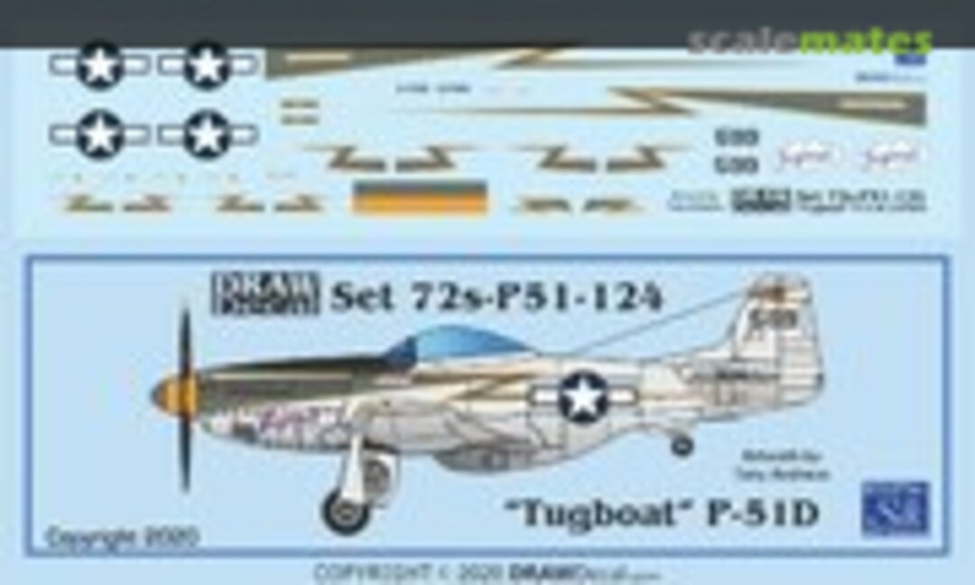1:72 “Tugboat” P-51D G-PSID (Draw Decal 72-P51-124) 72-P51-124