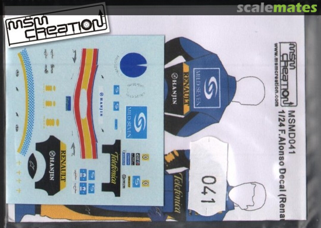 Boxart Fernando Alonso decal MSMD041 MSM Creation Boxart Fernando Alonso decal MSMD041 MSM Creation