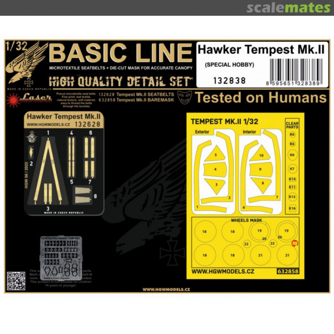 Boxart Hawker TEMPEST Mk.II - Basic Line 1/32 132838 HGW Models Boxart Hawker TEMPEST Mk.II - Basic Line 1/32 132838 HGW Models