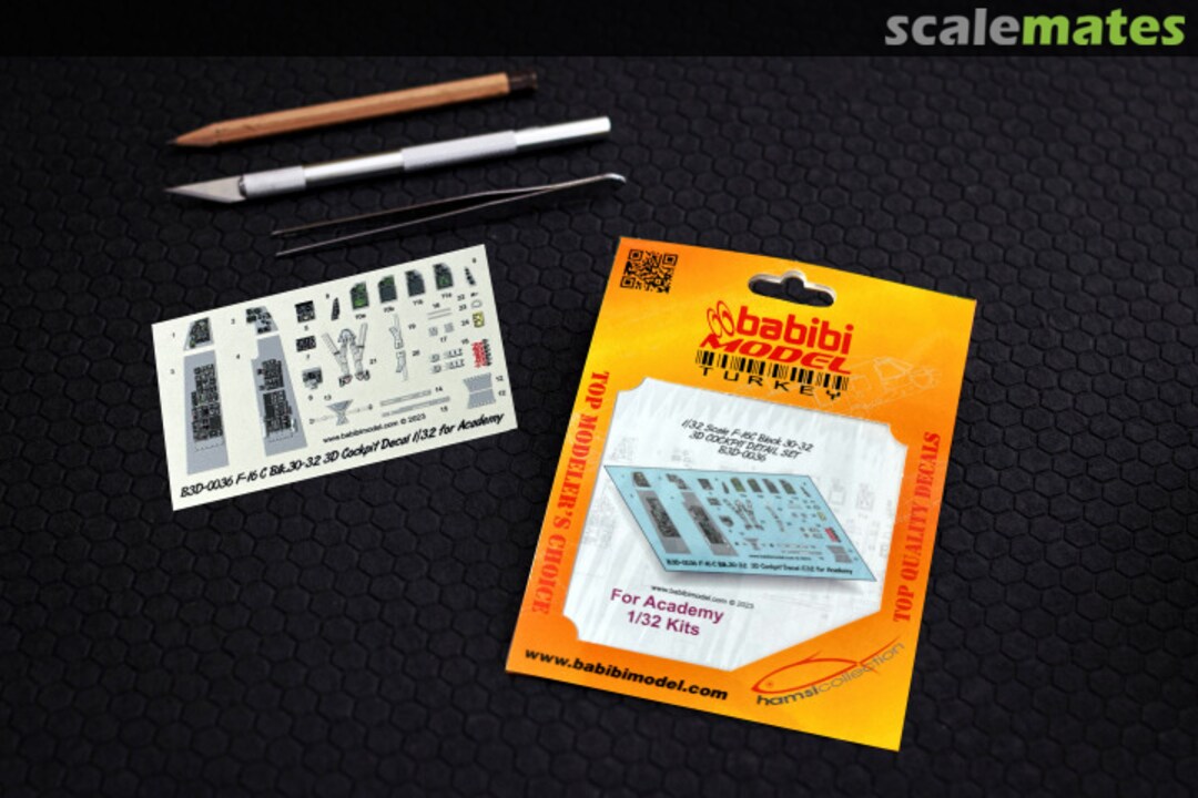Boxart F-16C Fighting Falcon Block 30-32 3D Cockpit Decal Set B3D-0036 Babibi model Boxart F-16C Fighting Falcon Block 30-32 3D Cockpit Decal Set B3D-0036 Babibi model