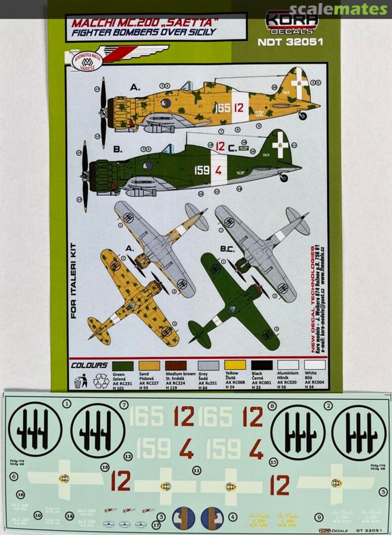 Boxart Macchi MC.200 "Saetta" NDT32051 Kora Models Boxart Macchi MC.200 "Saetta" NDT32051 Kora Models
