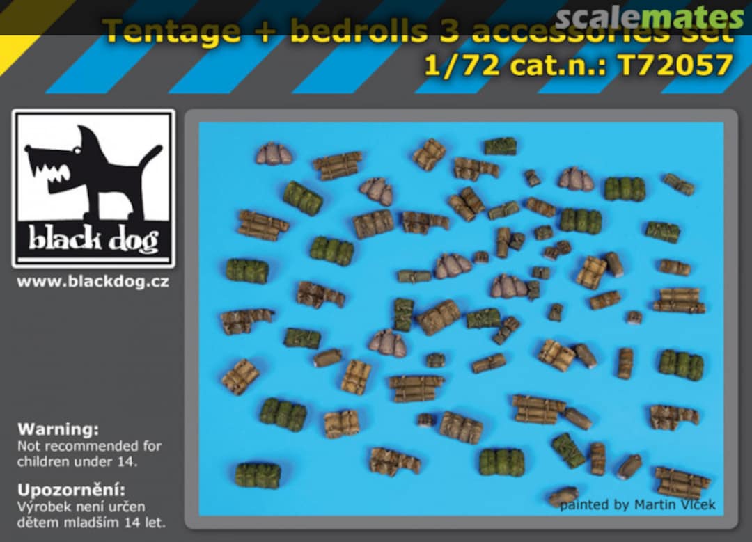 Boxart Tentage plus bedrols 3 accessories set T72057 Black Dog Boxart Tentage plus bedrols 3 accessories set T72057 Black Dog