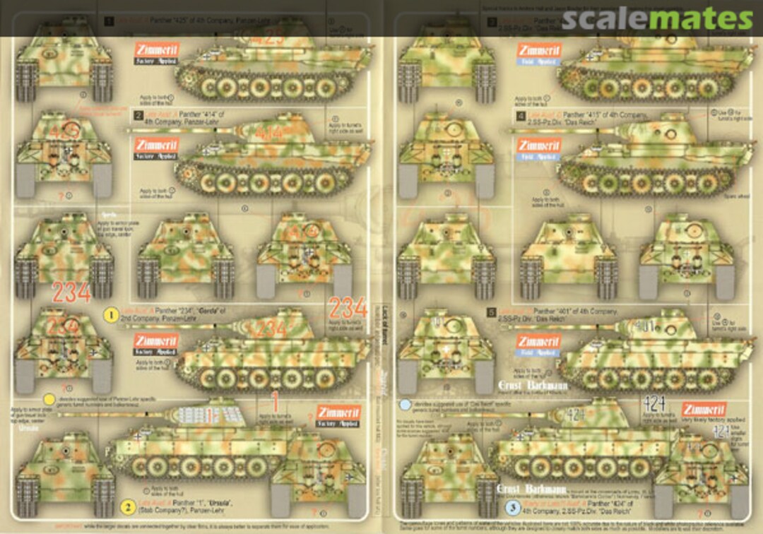 Boxart Panzerkampfwagen V Ausf.D & Ausf.A Panther AXT351010 Echelon Fine Details