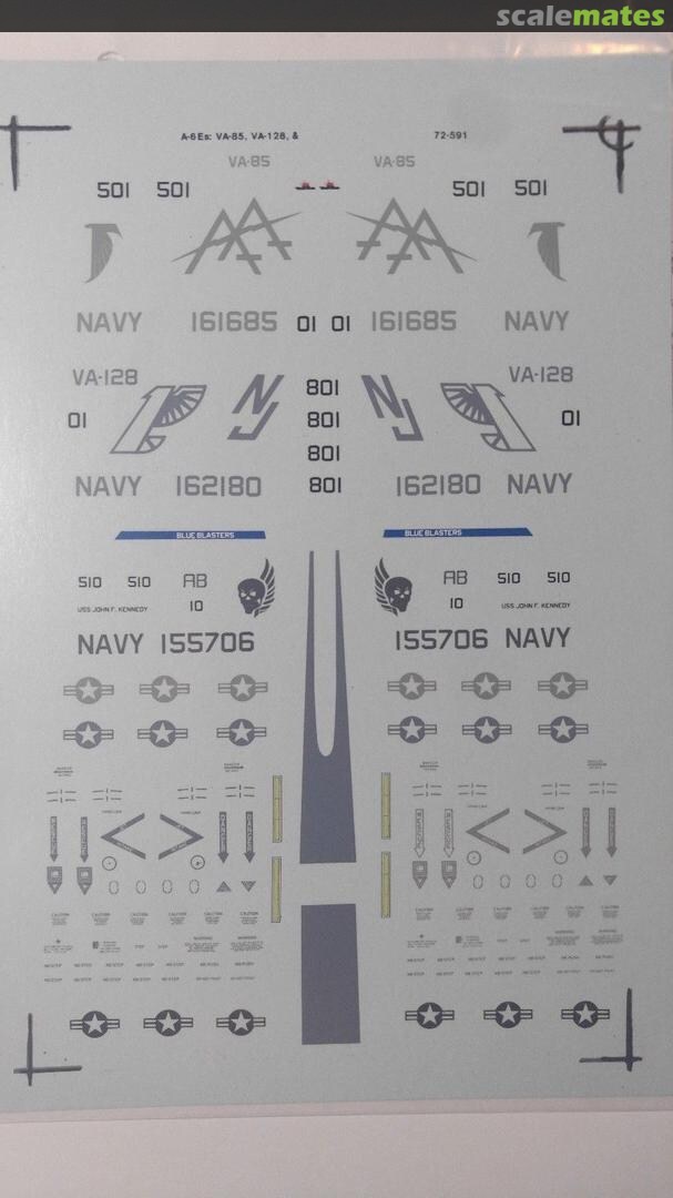 Boxart A-6E Intruders VA-128, VA-85 & VA-34 72-591 SuperScale International