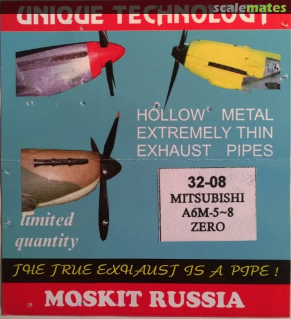 Boxart Mitsubishi A6M5 Exhaust 32-08 Moskit Boxart Mitsubishi A6M5 Exhaust 32-08 Moskit
