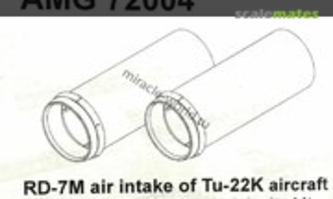 1:72 RD-7M turbojet engine intake with diffuser of the Tu-22KD aircraft (Amigo Models AMG 72004) AMG 72004