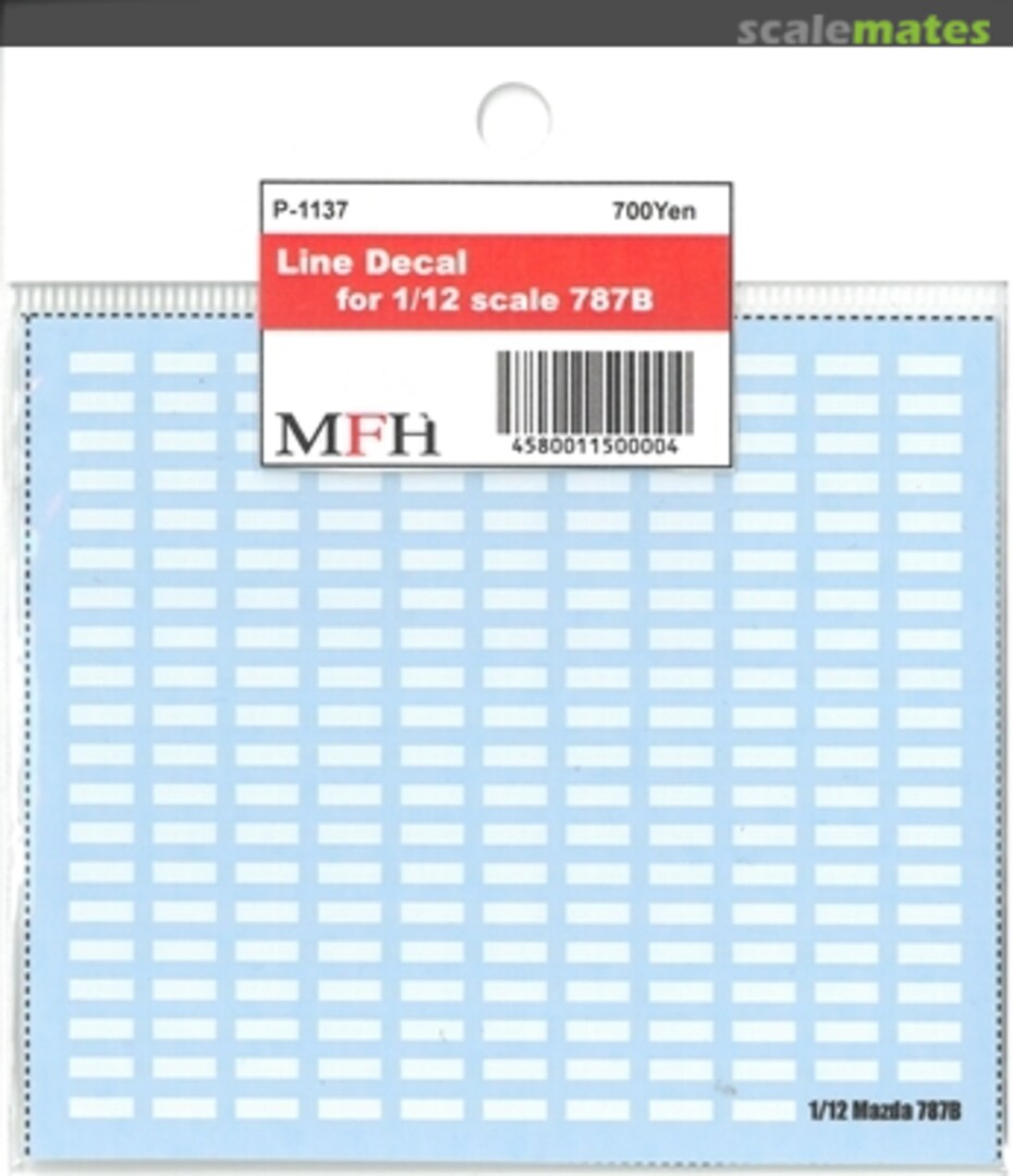 Boxart Line decal for 787B P-1137 Model Factory Hiro Boxart Line decal for 787B P-1137 Model Factory Hiro