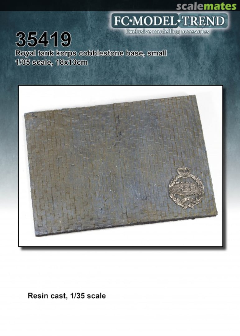 Boxart Royal tank regiment cobblestone base, small 35419 FC Model Trend Boxart Royal tank regiment cobblestone base, small 35419 FC Model Trend