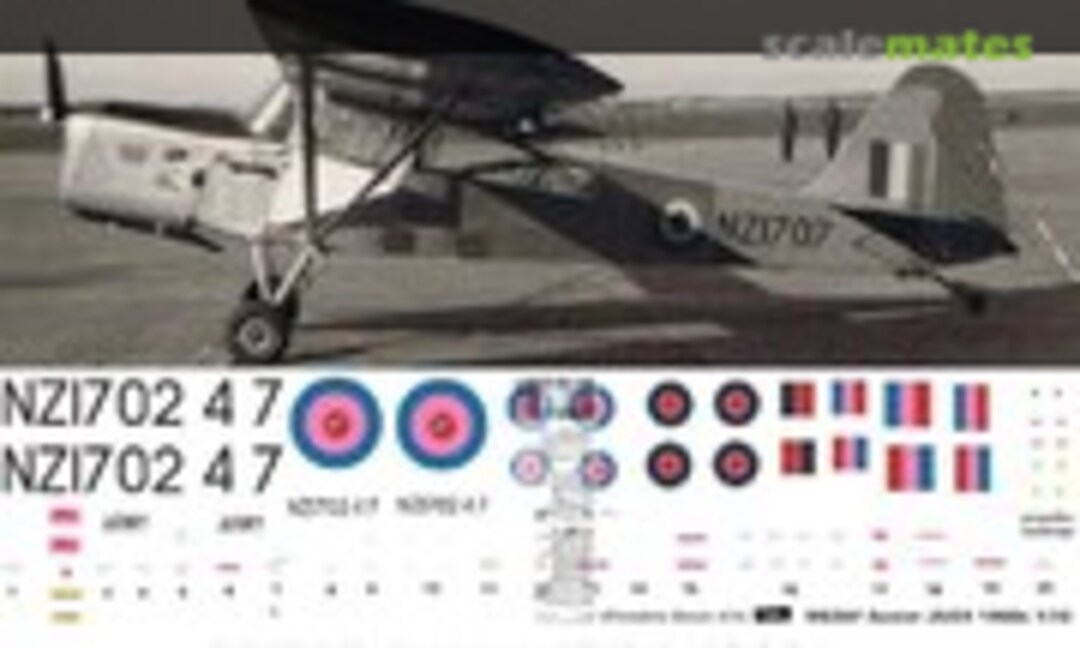 1:48 RNZAF Auster J5s/C4 1960s schemes (Oldmodels Decals OMD0988) OMD0988