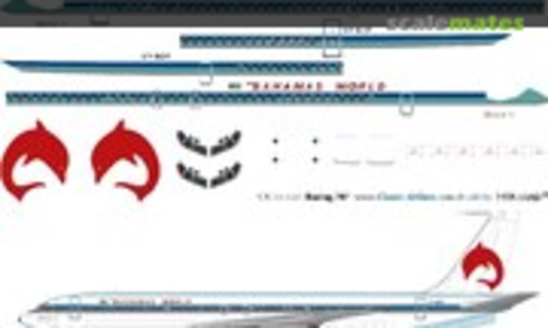 1:144 Bahamas World B707 (Classic Airlines CA144-434) CA144-434