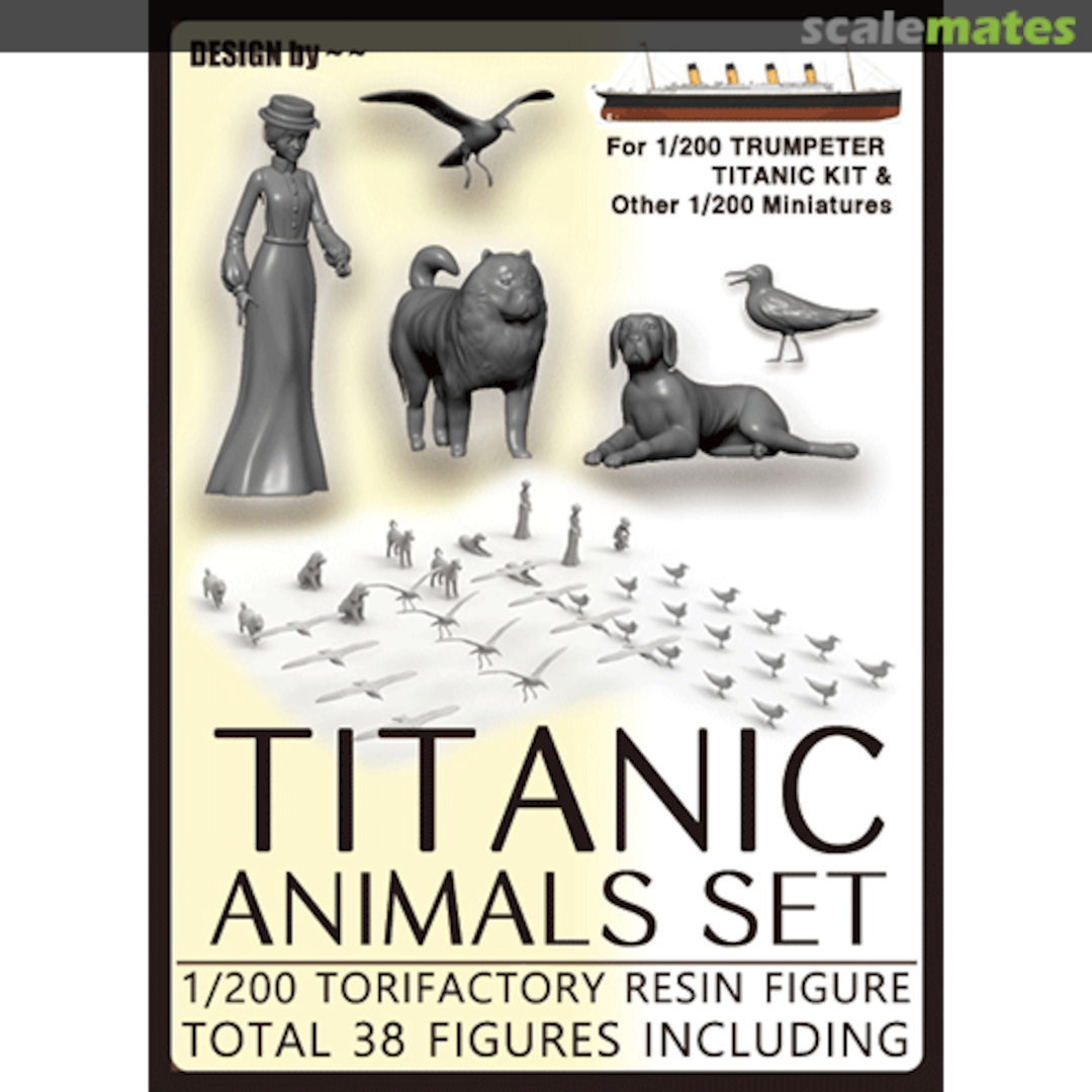 Boxart Titanic Animals Set for 1/200 Trumpeter Titanic FS-02 Tori Factory