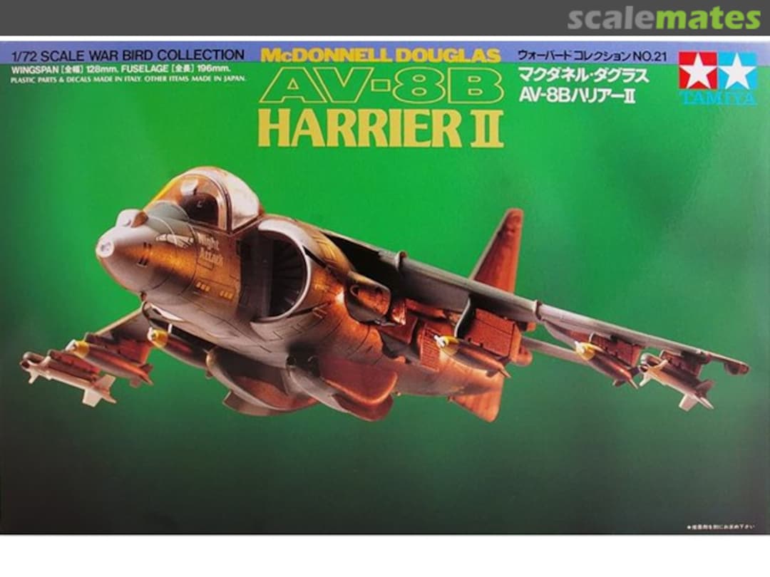 Boxart McDonnell Douglas AV-8B Harrier II 60721 Tamiya Boxart McDonnell Douglas AV-8B Harrier II 60721 Tamiya