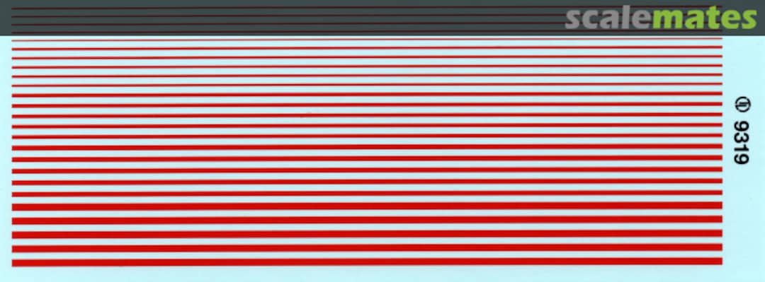 Contents Streifen, schmal Verkehrsrot 9-19-9319 TL-Modellbau Contents Streifen, schmal Verkehrsrot 9-19-9319 TL-Modellbau