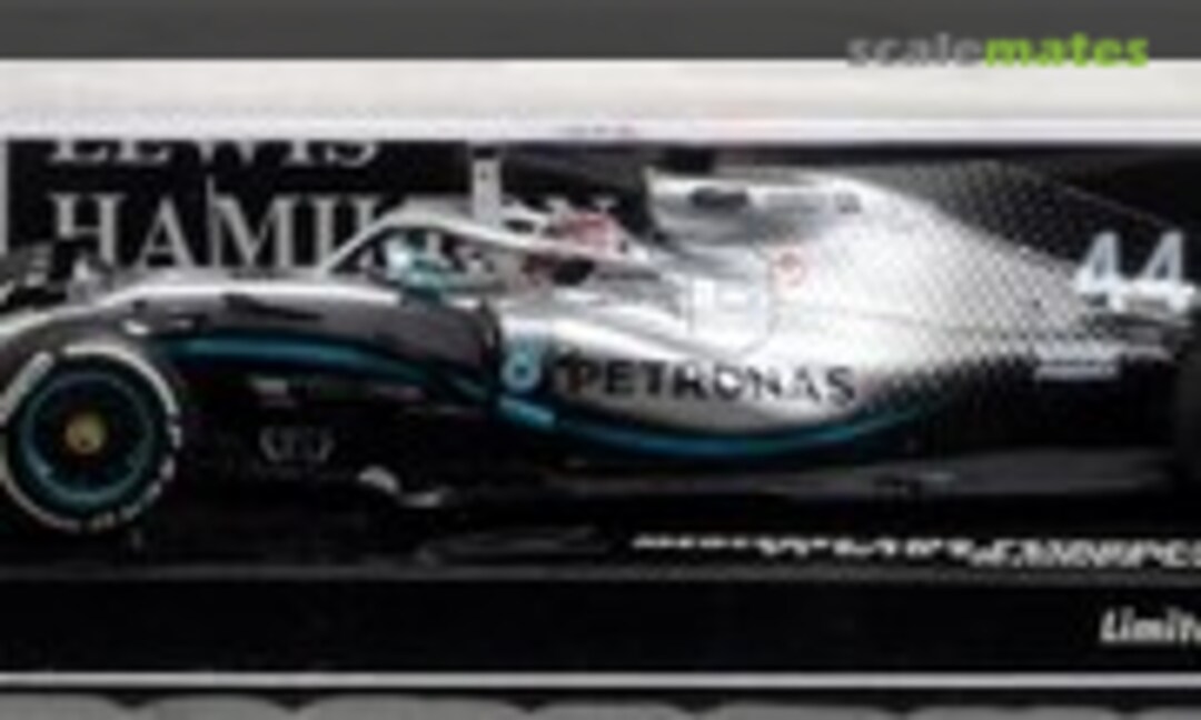 1:43 Mercedes-AMG W10 EQ Power+ No.44 Lewis Hamilton Winner 2019 British GP (Minichamps 417191044)