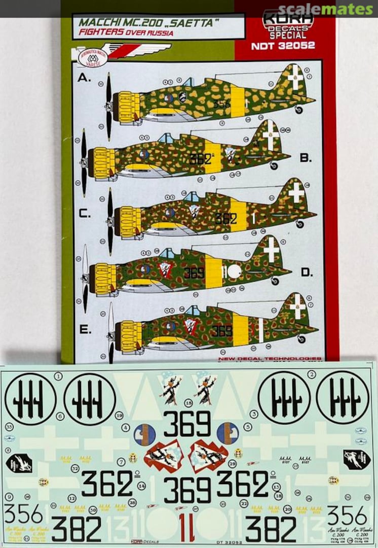 Boxart Macchi MC.200 "Saetta" NDT32052 Kora Models Boxart Macchi MC.200 "Saetta" NDT32052 Kora Models