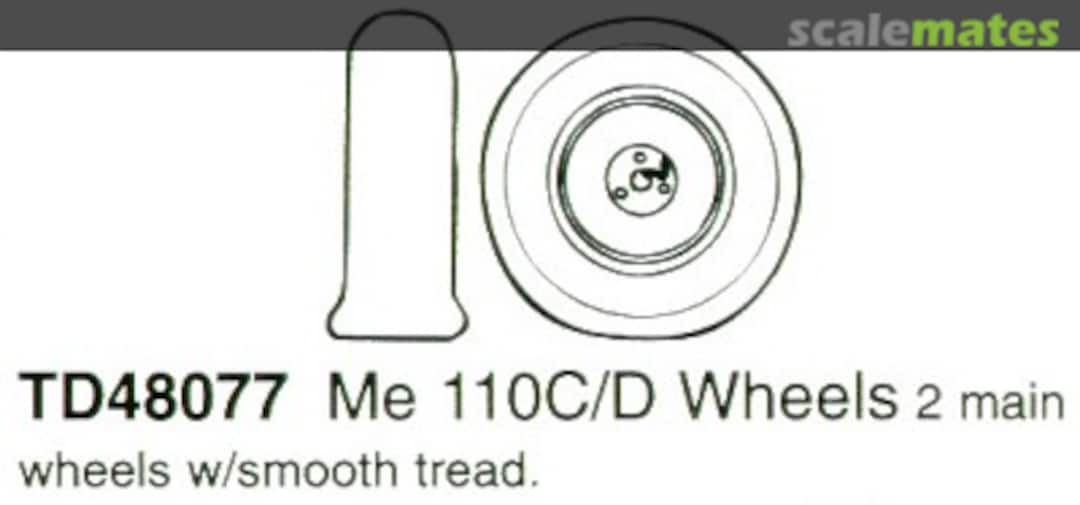 Boxart Messerschmitt Bf 110C/D Wheel Set 48077 True Details Boxart Messerschmitt Bf 110C/D Wheel Set 48077 True Details