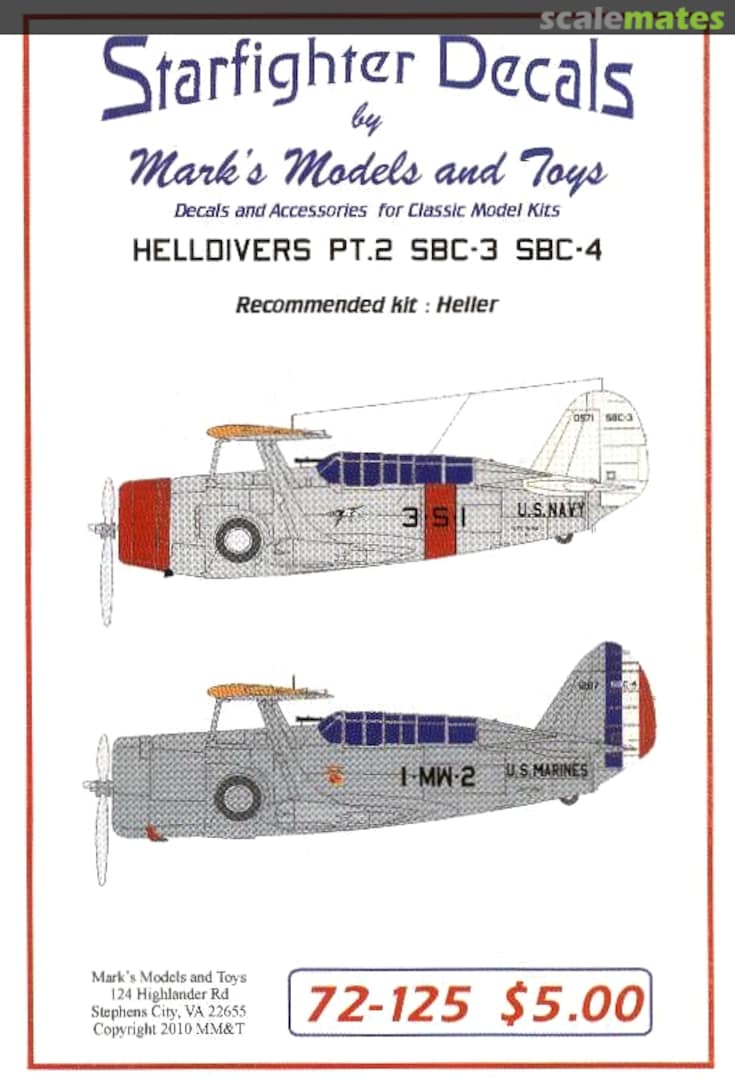 Boxart Helldivers Pt. 2 72-125 Starfighter Decals Boxart Helldivers Pt. 2 72-125 Starfighter Decals