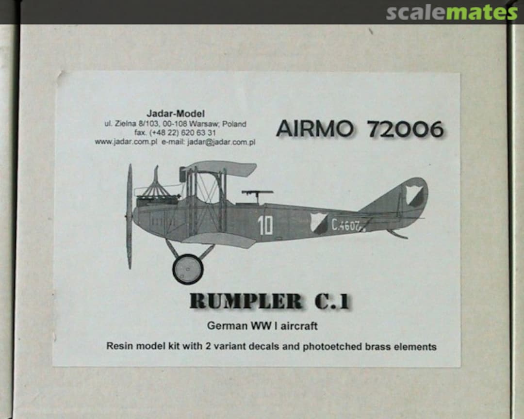 Boxart Rumpler C.1 72006 AiRMO Boxart Rumpler C.1 72006 AiRMO