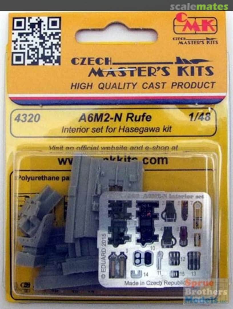 Boxart 4320 A6M2-N Rufe Interior Set 4320 CMK Boxart 4320 A6M2-N Rufe Interior Set 4320 CMK