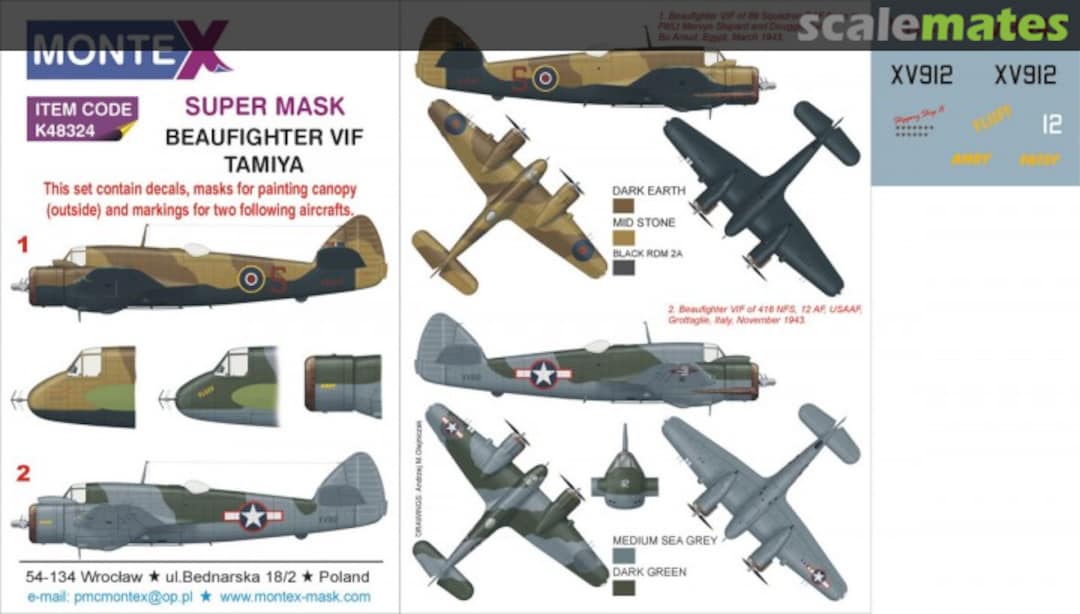 Boxart Bristol Beaufighter VIF K48324 Montex Boxart Bristol Beaufighter VIF K48324 Montex