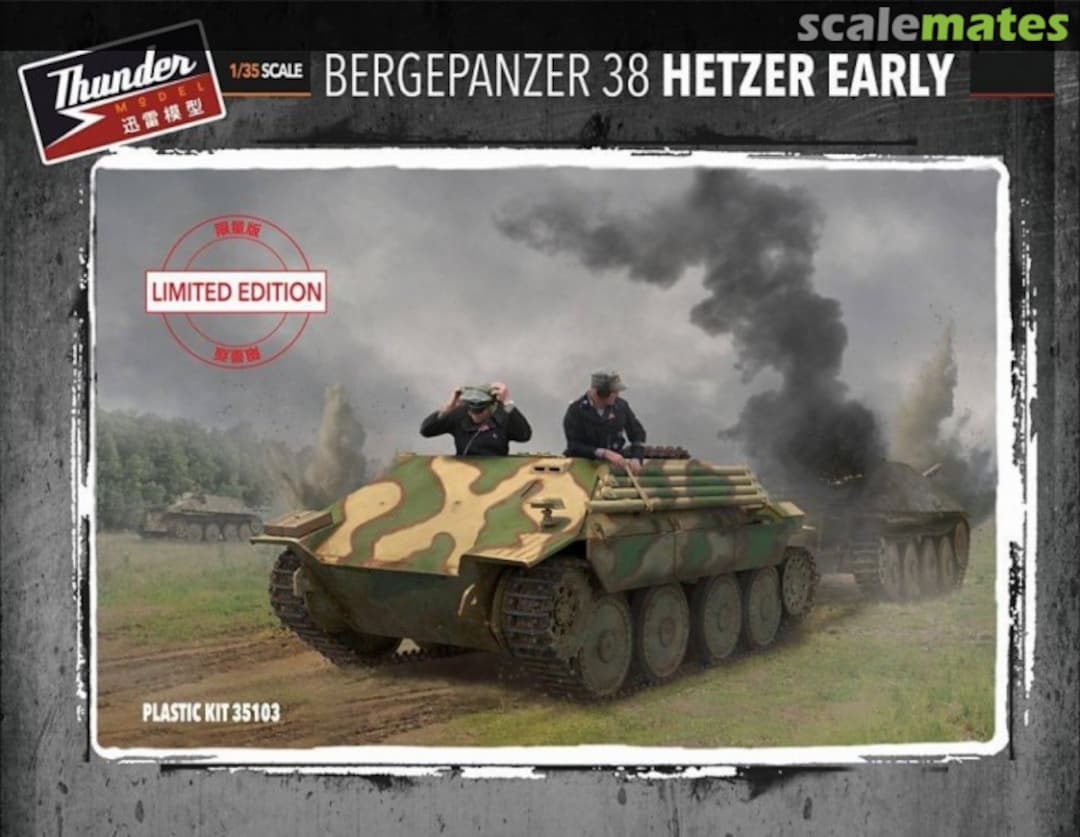 Boxart Bergepanzer 38 Hetzer Early 35103 Thunder Model Boxart Bergepanzer 38 Hetzer Early 35103 Thunder Model