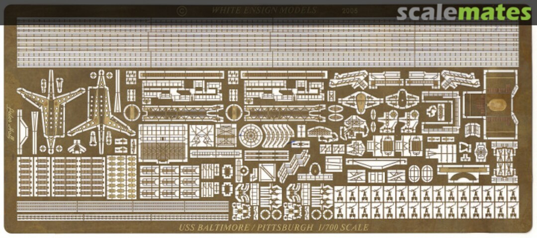Boxart USS Baltimore/Pittsburgh PE 768 White Ensign Models