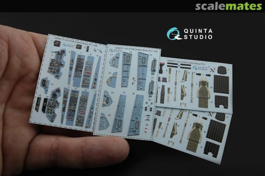 Contents Su-27UB Flanker-C interior 3D decals QD48171 Quinta Studio Contents Su-27UB Flanker-C interior 3D decals QD48171 Quinta Studio