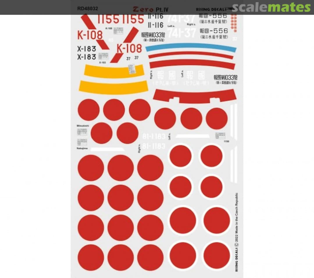 Contents Zero Pt.IV RD48032 Rising Decals Contents Zero Pt.IV RD48032 Rising Decals