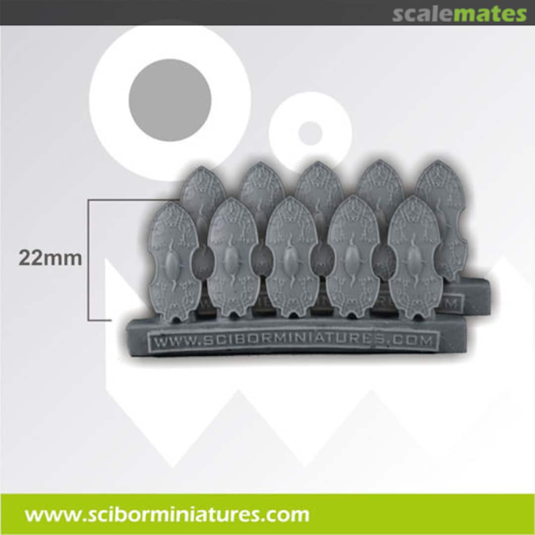 Boxart Elves Shields (10 pcs) CPSH0036 Scibor Monsterous Miniatures Boxart Elves Shields (10 pcs) CPSH0036 Scibor Monsterous Miniatures