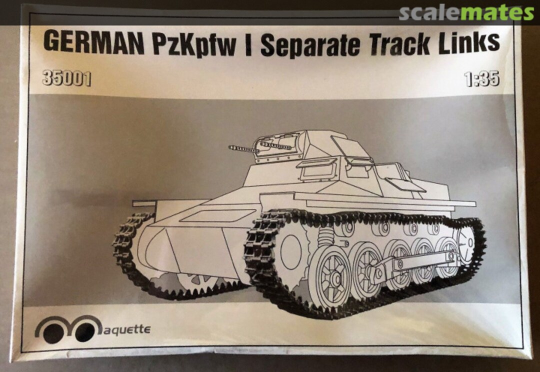 Boxart GERMAN PzKpfw 1 Separate Track Links MQ-35001 Maquette