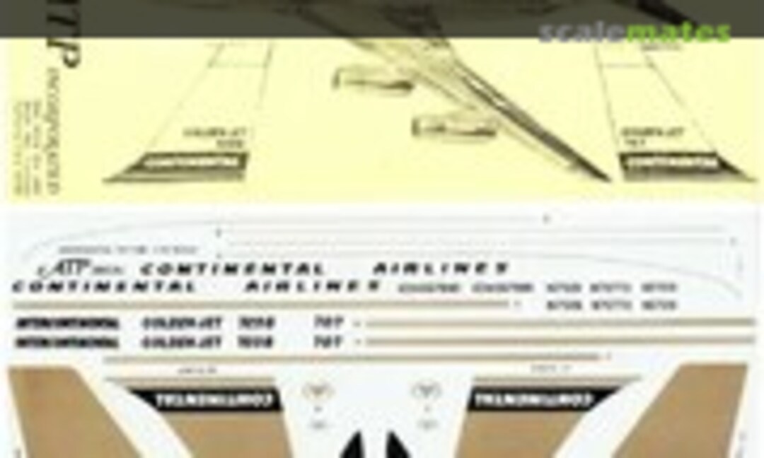 1:144 Continental Golden Jet 707/720 (ATP Airliners America AD5022) AD5022