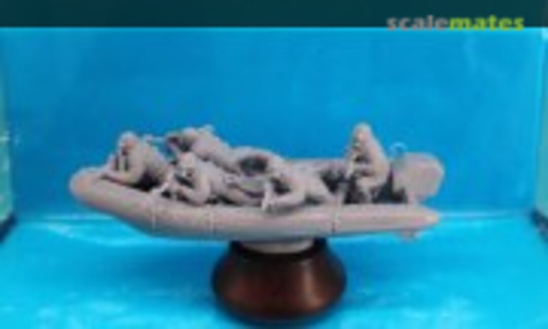 1:72 5 US Navy Seal Kampfschwimmer mit Schlauchboot (Peddinghaus-Decals 72F138) 72F138