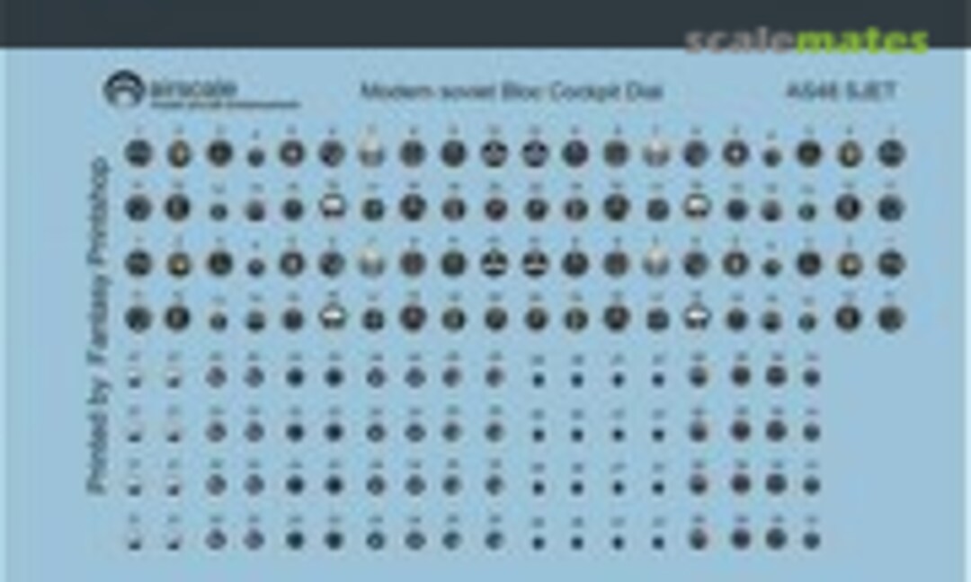 1:48 Soviet Jets Cockpit Decals (Airscale AS48 SJET) AS48 SJET