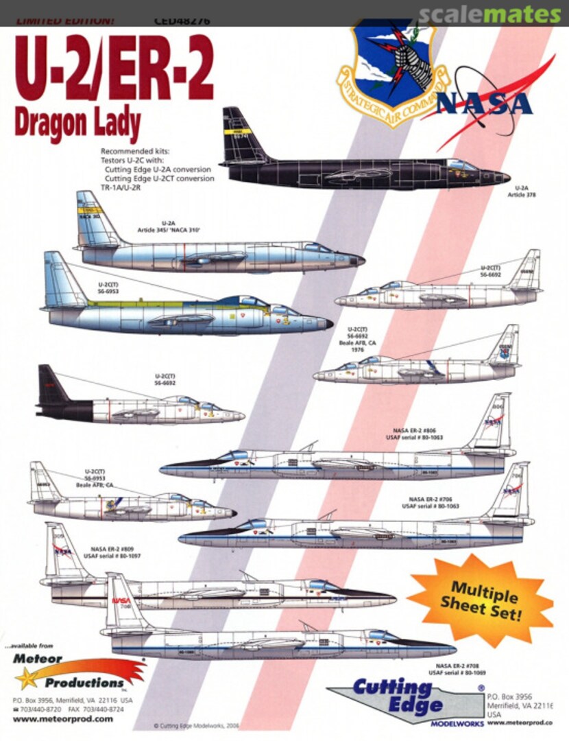 Boxart U-2/ER-2 Dragon Lady CED48276 Cutting Edge Modelworks Boxart U-2/ER-2 Dragon Lady CED48276 Cutting Edge Modelworks
