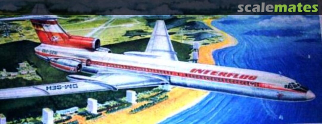 Boxart Tupolev Tu-154 15213 VEB Plasticart Boxart Tupolev Tu-154 15213 VEB Plasticart