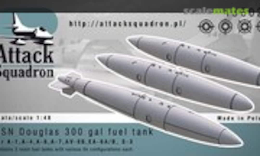 1:48 USN 300 gal Douglas Fuel Tanks 3 pcs (Attack Squadron 48002)
