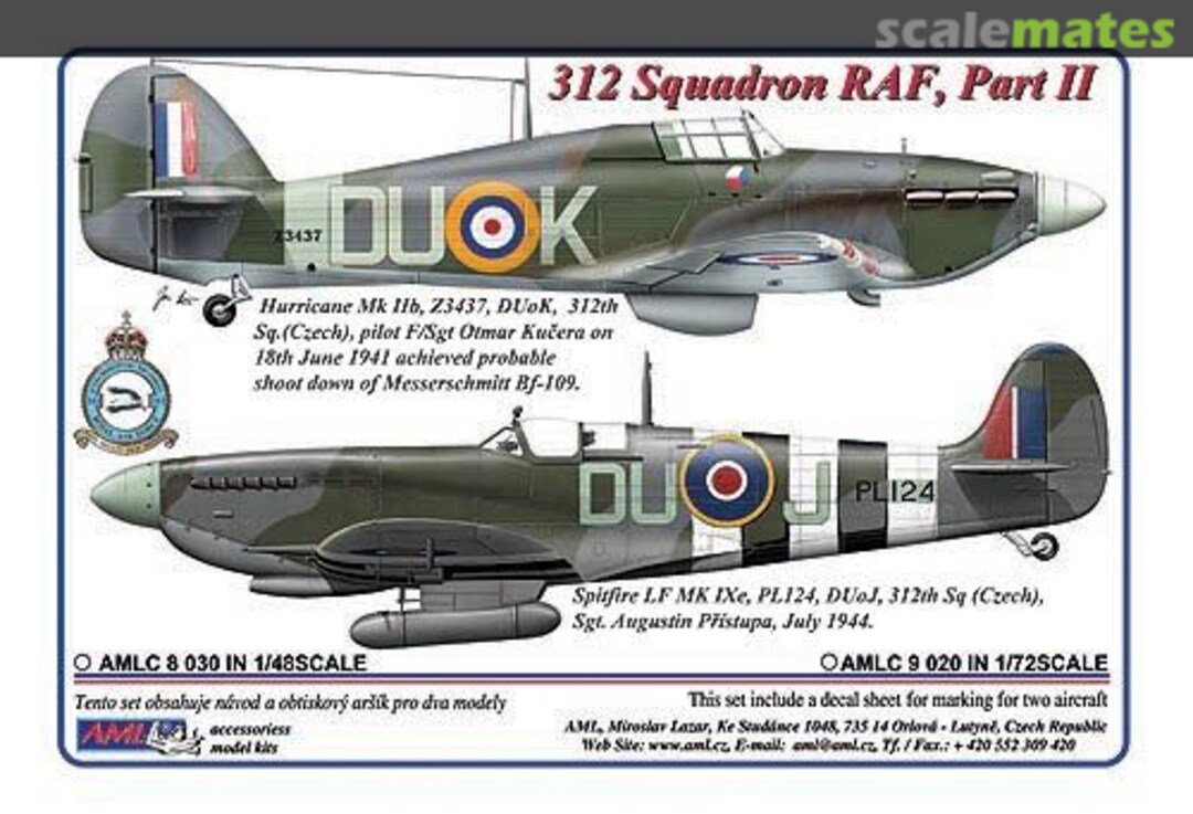 Boxart 312th Squadron RAF, Part II AMLC9020 AML Boxart 312th Squadron RAF, Part II AMLC9020 AML