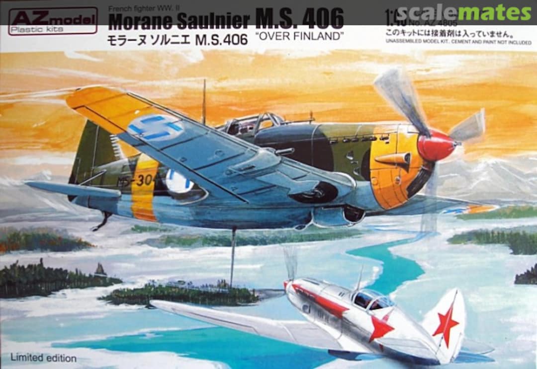 Boxart Morane Saulnier MS. 406 AZ4805 AZmodel Boxart Morane Saulnier MS. 406 AZ4805 AZmodel