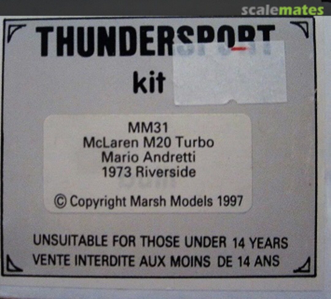 Boxart McLaren M20 Turbo MM31 Marsh Models Boxart McLaren M20 Turbo MM31 Marsh Models